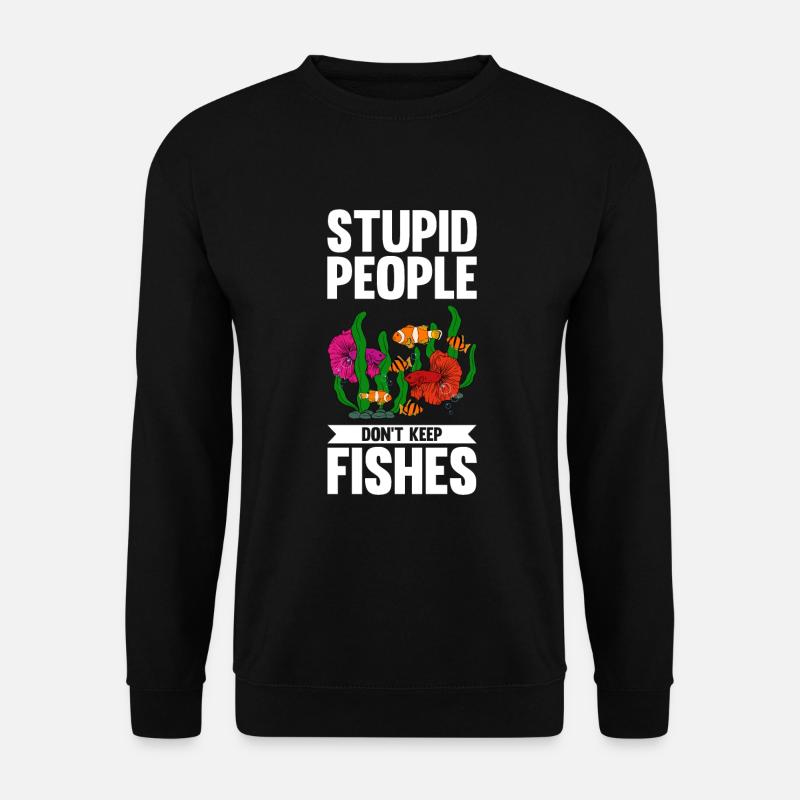 Aquaristik Fischzucht Aquarianer - Unisex Pullover - Schwarz