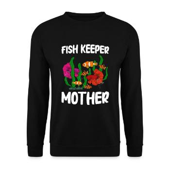 Aquaristik Fischzucht Aquarianer - Unisex Pullover - Schwarz - Vorne - Alina (178cm) & Michal (187cm)