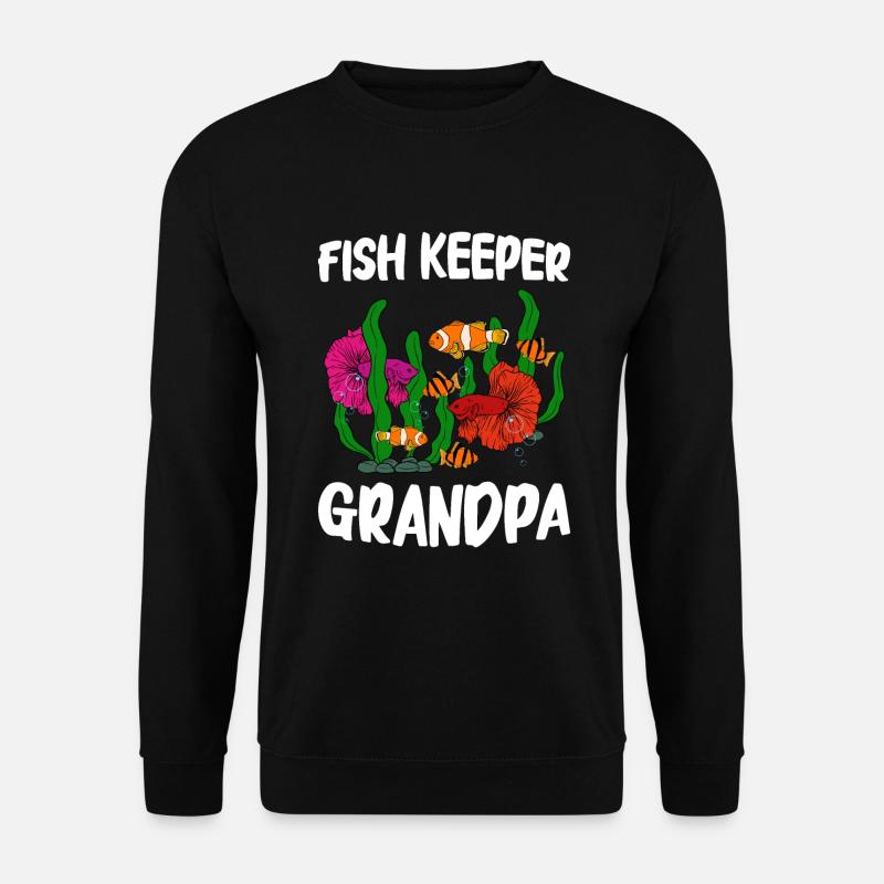 Aquaristik Fischzucht Aquarianer - Unisex Pullover - Schwarz
