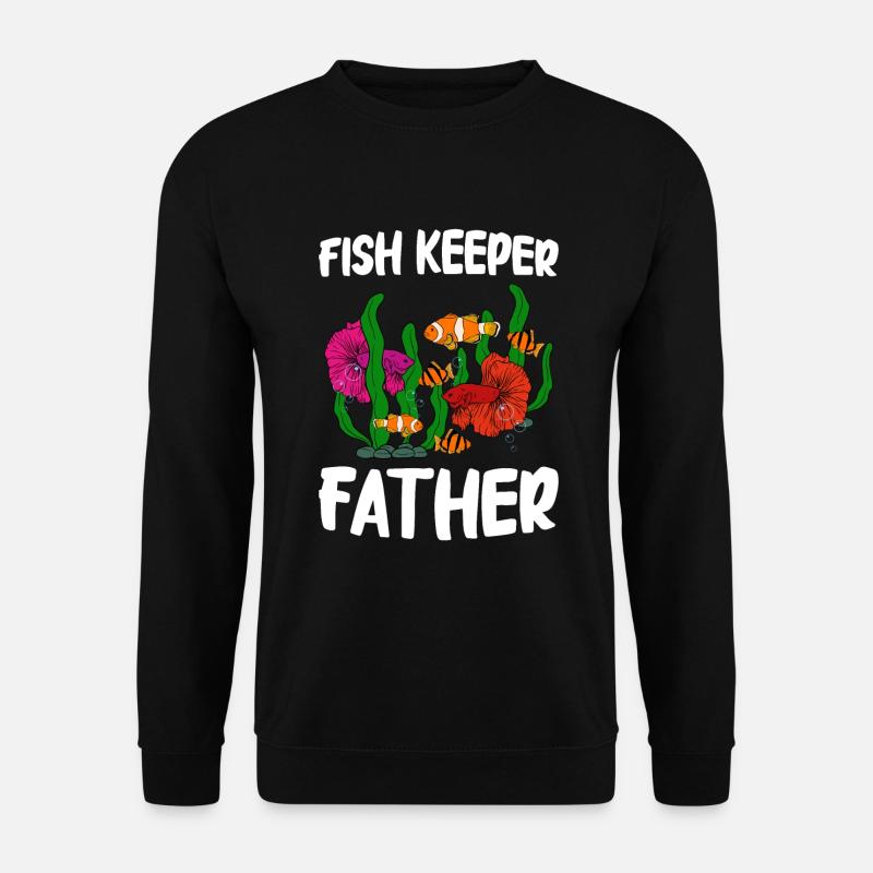 Aquaristik Fischzucht Aquarianer - Unisex Pullover - Schwarz
