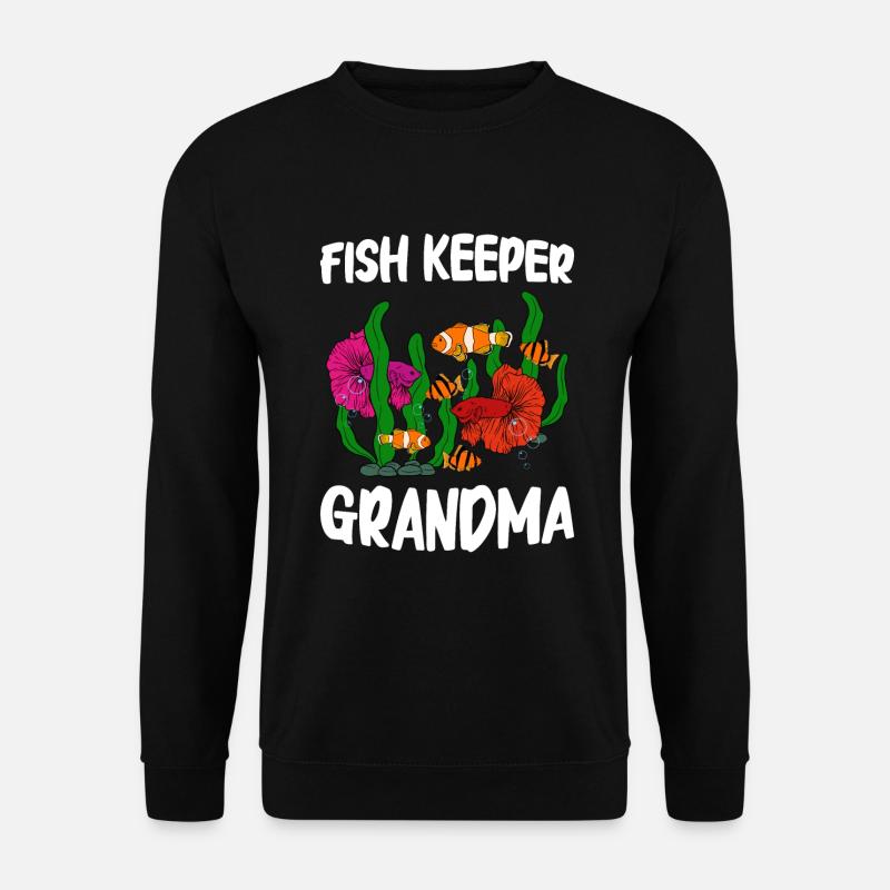 Aquaristik Fischzucht Aquarianer - Unisex Pullover - Schwarz