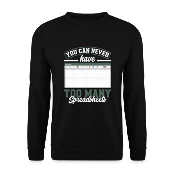 Drôle de cadeau comptable de conseiller fiscal - Sweat-shirt Unisexe - noir - Devant - Alina (178cm) & Michal (187cm)