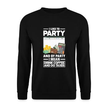 Drôle de cadeau comptable de conseiller fiscal - Sweat-shirt Unisexe - noir - Devant - Alina (178cm) & Michal (187cm)