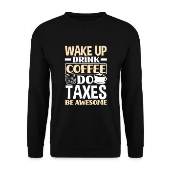 Drôle de cadeau comptable de conseiller fiscal - Sweat-shirt Unisexe - noir - Devant - Alina (178cm) & Michal (187cm)