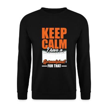 Funny Tax Advisor Accountant Gift - Unisex Sweatshirt - black - Front - Alina (178cm) & Michal (187cm)