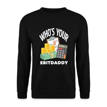 Funny Tax Advisor Accountant Gift - Unisex Sweatshirt - black - Front - Alina (178cm) & Michal (187cm)