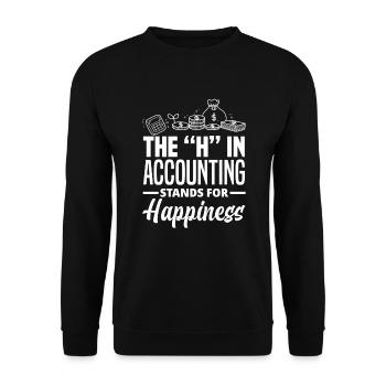 Funny Tax Advisor Accountant Gift - Unisex Sweatshirt - black - Front - Alina (178cm) & Michal (187cm)