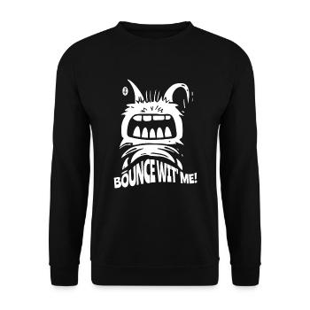 Saute avec moi, un petit monstre - Sweat-shirt Unisexe - noir - Devant - Alina (178cm) & Michal (187cm)