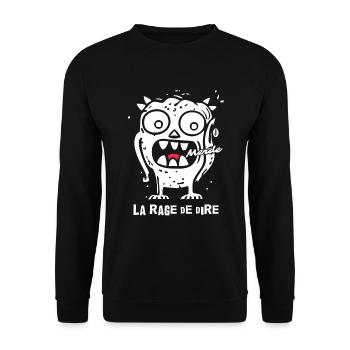 Die Wut der Sprache: So niedlich, Monster! - Unisex Pullover - Schwarz - Vorne - Alina (178cm) & Michal (187cm)
