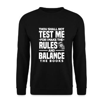 Drôle de cadeau comptable de conseiller fiscal - Sweat-shirt Unisexe - noir - Devant - Alina (178cm) & Michal (187cm)