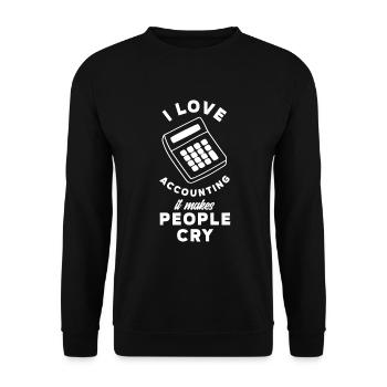 Drôle de cadeau comptable de conseiller fiscal - Sweat-shirt Unisexe - noir - Devant - Alina (178cm) & Michal (187cm)