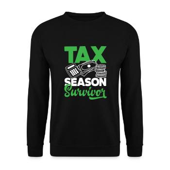 Drôle de cadeau comptable de conseiller fiscal - Sweat-shirt Unisexe - noir - Devant - Alina (178cm) & Michal (187cm)