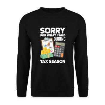 Drôle de cadeau comptable de conseiller fiscal - Sweat-shirt Unisexe - noir - Devant - Alina (178cm) & Michal (187cm)