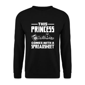 Drôle de cadeau comptable de conseiller fiscal - Sweat-shirt Unisexe - noir - Devant - Alina (178cm) & Michal (187cm)