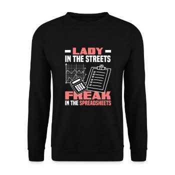 Drôle de cadeau comptable de conseiller fiscal - Sweat-shirt Unisexe - noir - Devant - Alina (178cm) & Michal (187cm)