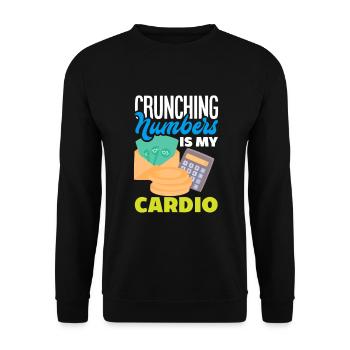 Funny Tax Advisor Accountant Gift - Unisex Sweatshirt - black - Front - Alina (178cm) & Michal (187cm)