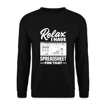 Drôle de cadeau comptable de conseiller fiscal - Sweat-shirt Unisexe - noir - Devant - Alina (178cm) & Michal (187cm)