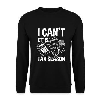 Funny Tax Advisor Accountant Gift - Unisex Sweatshirt - black - Front - Alina (178cm) & Michal (187cm)