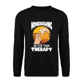 Beer Homebrewing Beer Be - Unisex Sweatshirt - black - Front - Alina (178cm) & Michal (187cm)