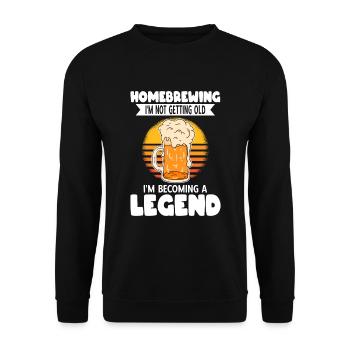 Beer Homebrewing Beer Be - Unisex Sweatshirt - black - Front - Alina (178cm) & Michal (187cm)