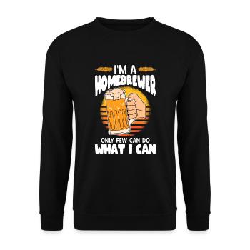 Beer Homebrewing Beer Be - Unisex Sweatshirt - black - Front - Alina (178cm) & Michal (187cm)