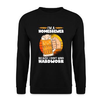 Beer Homebrewing Beer Be - Unisex Sweatshirt - black - Front - Alina (178cm) & Michal (187cm)