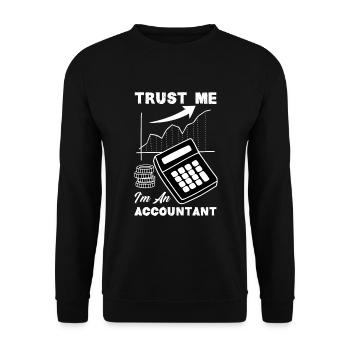 Drôle de cadeau comptable de conseiller fiscal - Sweat-shirt Unisexe - noir - Devant - Alina (178cm) & Michal (187cm)