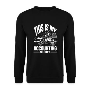 Drôle de cadeau comptable de conseiller fiscal - Sweat-shirt Unisexe - noir - Devant - Alina (178cm) & Michal (187cm)