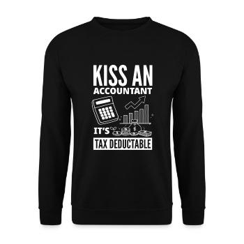 Drôle de cadeau comptable de conseiller fiscal - Sweat-shirt Unisexe - noir - Devant - Alina (178cm) & Michal (187cm)