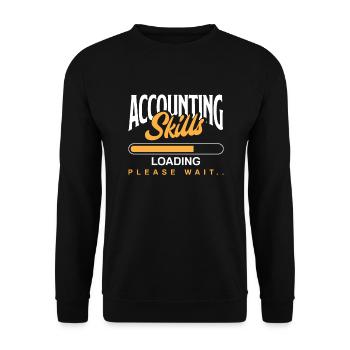 Funny Tax Advisor Accountant Gift - Unisex Sweatshirt - black - Front - Alina (178cm) & Michal (187cm)