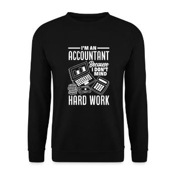 Drôle de cadeau comptable de conseiller fiscal - Sweat-shirt Unisexe - noir - Devant - Alina (178cm) & Michal (187cm)