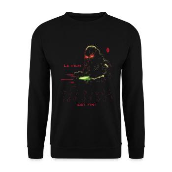 Le Film Est Fini: The Movie Is Over Action Sci-Fi - Unisex Pullover - Schwarz - Vorne - Alina (178cm) & Michal (187cm)