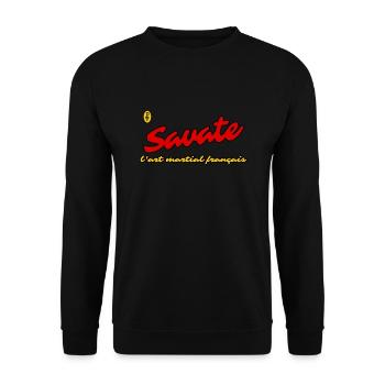 The French Martial Art: Savate - Unisex Sweatshirt - black - Front - Alina (178cm) & Michal (187cm)