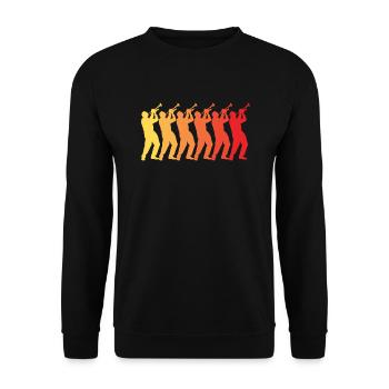 Trumpet Trumpeter Trumpet Player - Unisex Sweatshirt - black - Front - Alina (178cm) & Michal (187cm)