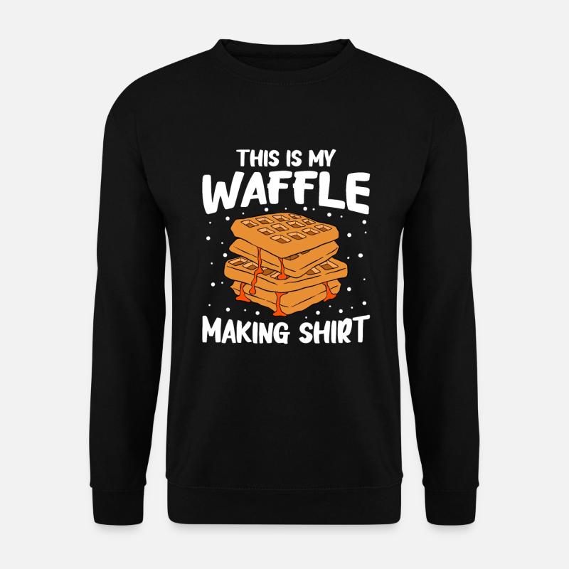 Waffel machen Waffeleisen - Unisex Pullover - Schwarz