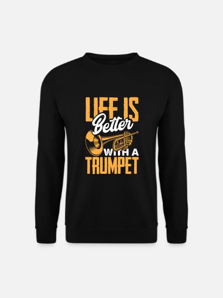 Trompete Trompeter Trompeten Spieler - Unisex Pullover - Schwarz