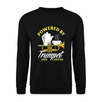 Trumpet Trumpeter Trumpet Player - Unisex Sweatshirt - black - Front - Alina (178cm) & Michal (187cm)
