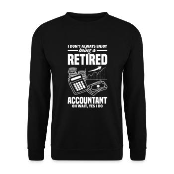 Drôle de cadeau comptable de conseiller fiscal - Sweat-shirt Unisexe - noir - Devant - Alina (178cm) & Michal (187cm)