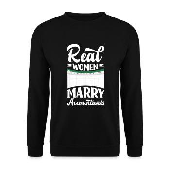 Drôle de cadeau comptable de conseiller fiscal - Sweat-shirt Unisexe - noir - Devant - Alina (178cm) & Michal (187cm)