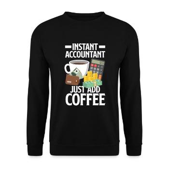 Funny Accountant Accountant Gift - Unisex Sweatshirt - black - Front - Alina (178cm) & Michal (187cm)