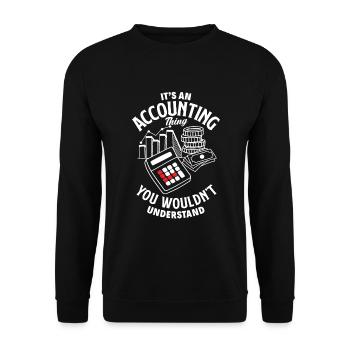 Drôle de cadeau comptable de conseiller fiscal - Sweat-shirt Unisexe - noir - Devant - Alina (178cm) & Michal (187cm)
