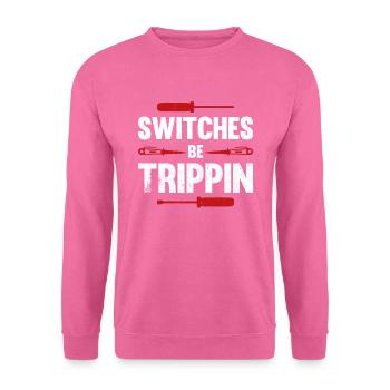 Elektriker Spruch Elektrikergeselle - Unisex Pullover - Pink - Vorne