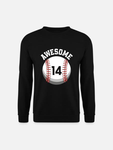 Kids Birthday 14th Birthday Baseball Party - Unisex Sweatshirt - black