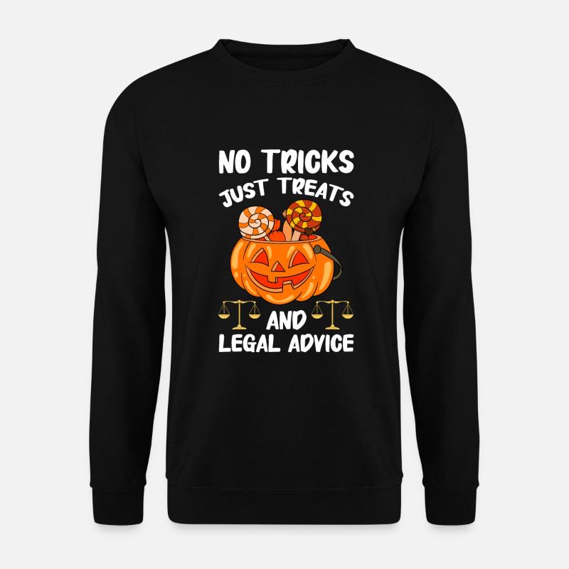 Lawyer Halloween Pumpkin - Unisex Sweatshirt - black