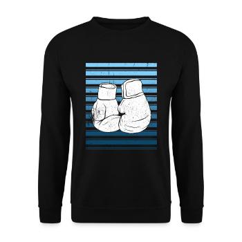 Kickboxen Kickboxer Kickboxing - Unisex Sweatshirt - black - Front - Alina (178cm) & Michal (187cm)