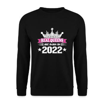 Cadeau d’anniversaire 2022 pour les enfants de 2 ans - Sweat-shirt Unisexe - noir - Devant - Alina (178cm) & Michal (187cm)