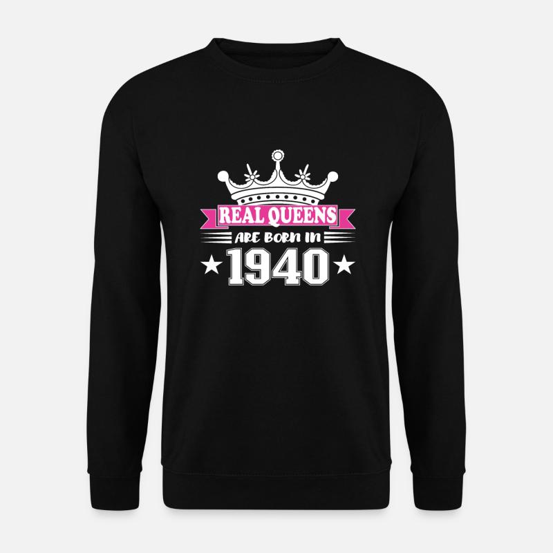 84 Jahre alt Geburtstag 1940 Geburtstagsgeschenk - Unisex Pullover - Schwarz