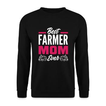 Lustiges Bauer Bauernhof Landwirt Geschenk - Unisex Pullover - Schwarz - Vorne - Alina (178cm) & Michal (187cm)