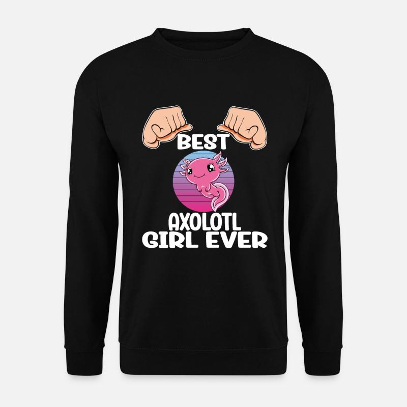 Funny Axolotl Cute Axolotl - Unisex Sweatshirt - black