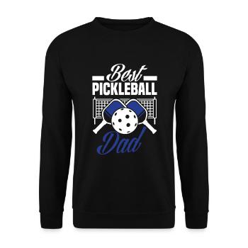 Lustiges Pickleball Geschenk - Unisex Pullover - Schwarz - Vorne - Alina (178cm) & Michal (187cm)